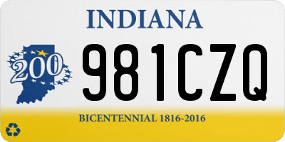 IN license plate 981CZQ