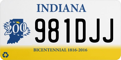 IN license plate 981DJJ