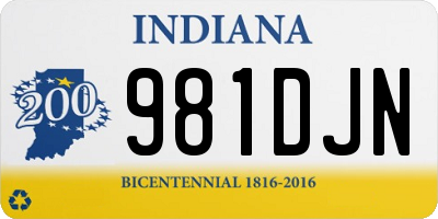 IN license plate 981DJN