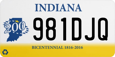 IN license plate 981DJQ