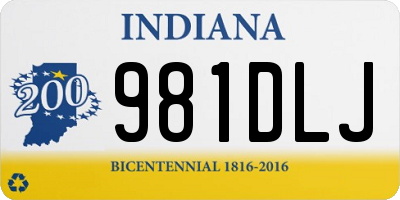 IN license plate 981DLJ