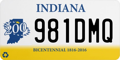 IN license plate 981DMQ