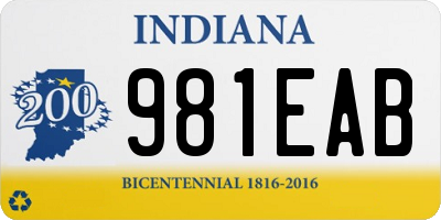 IN license plate 981EAB