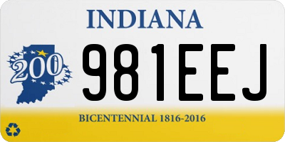IN license plate 981EEJ