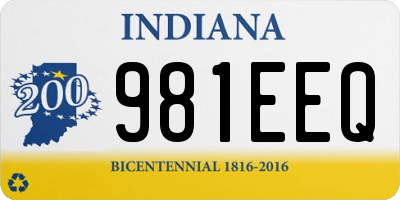 IN license plate 981EEQ