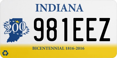 IN license plate 981EEZ