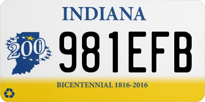 IN license plate 981EFB