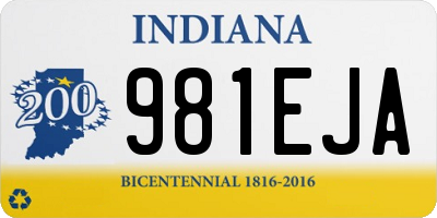 IN license plate 981EJA
