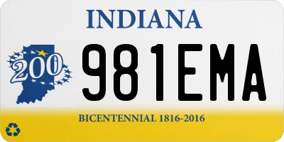 IN license plate 981EMA