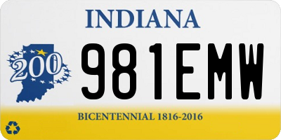 IN license plate 981EMW
