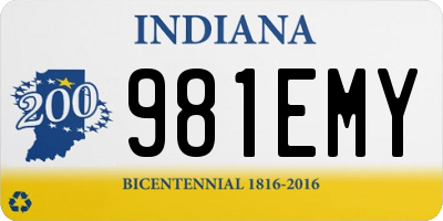 IN license plate 981EMY
