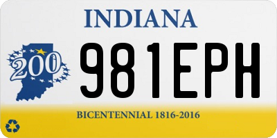 IN license plate 981EPH