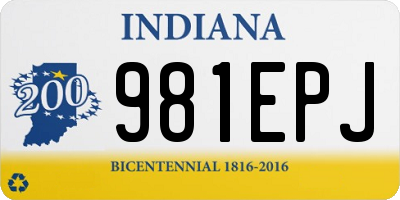 IN license plate 981EPJ