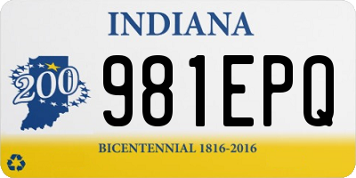 IN license plate 981EPQ