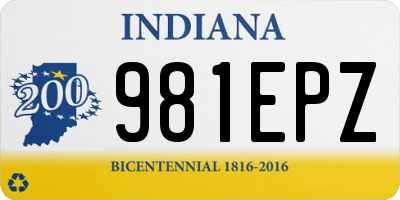 IN license plate 981EPZ