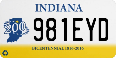 IN license plate 981EYD
