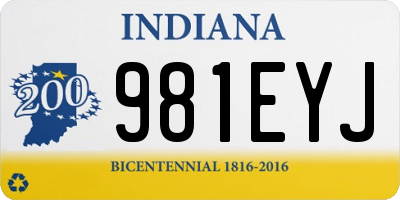 IN license plate 981EYJ
