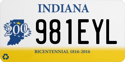 IN license plate 981EYL