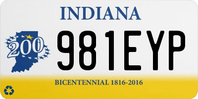 IN license plate 981EYP