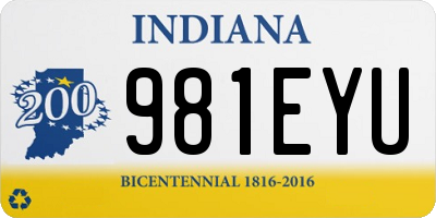 IN license plate 981EYU