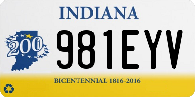 IN license plate 981EYV