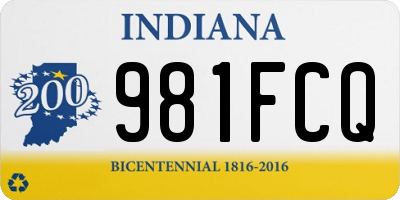IN license plate 981FCQ