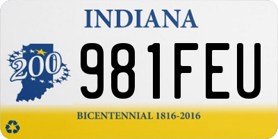 IN license plate 981FEU