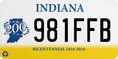 IN license plate 981FFB