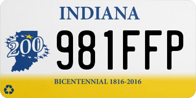IN license plate 981FFP