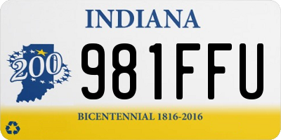 IN license plate 981FFU