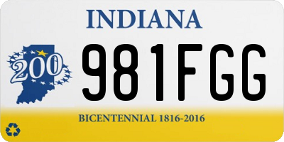 IN license plate 981FGG