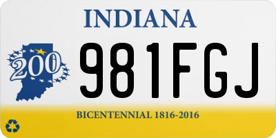 IN license plate 981FGJ