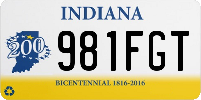 IN license plate 981FGT