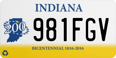 IN license plate 981FGV