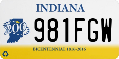 IN license plate 981FGW