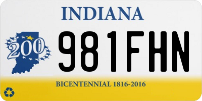 IN license plate 981FHN