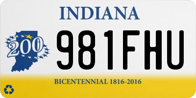 IN license plate 981FHU