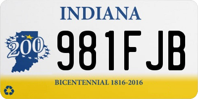 IN license plate 981FJB