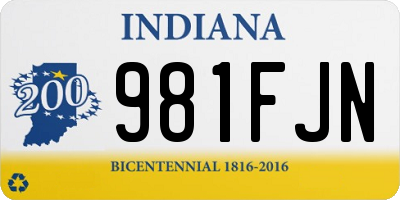 IN license plate 981FJN