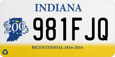 IN license plate 981FJQ