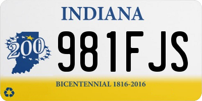 IN license plate 981FJS