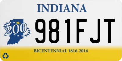 IN license plate 981FJT