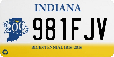 IN license plate 981FJV