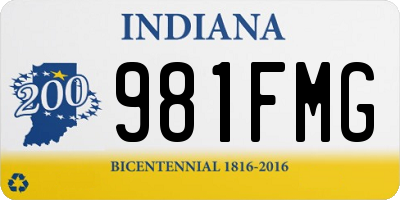 IN license plate 981FMG