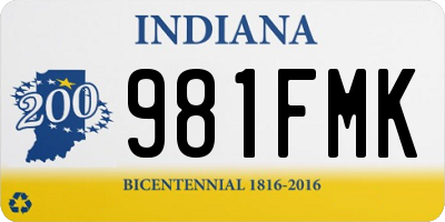 IN license plate 981FMK