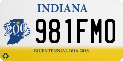 IN license plate 981FMO