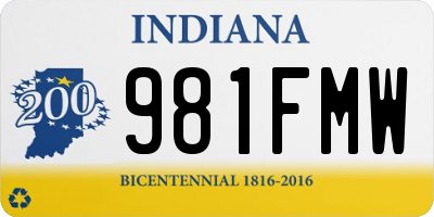 IN license plate 981FMW