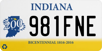 IN license plate 981FNE