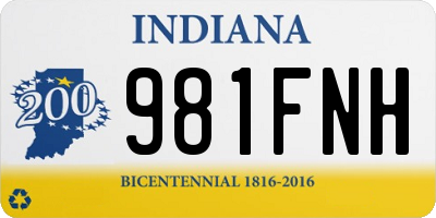 IN license plate 981FNH