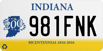 IN license plate 981FNK